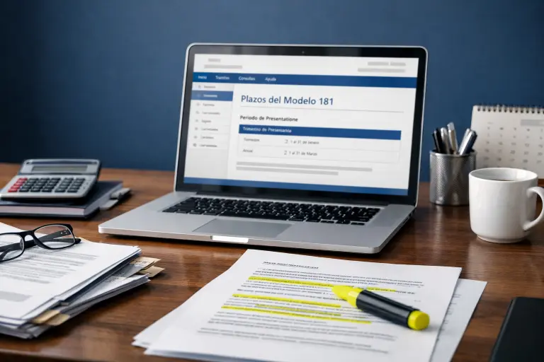 Plazos del modelo 181