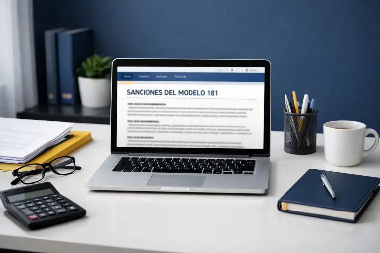 Sanciones del modelo 181